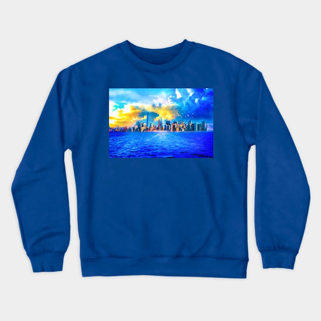 Only Blue Crewneck Sweatshirt by jasminaseidl